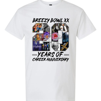 CHRIS BROWN "BREEZY" SHORT SLEEVE TEE TOUR SHIRT BOWL XX 