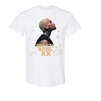 CHRIS BROWN "BREEZY" SHORT SLEEVE TEE TOUR SHIRT BOWL XX 