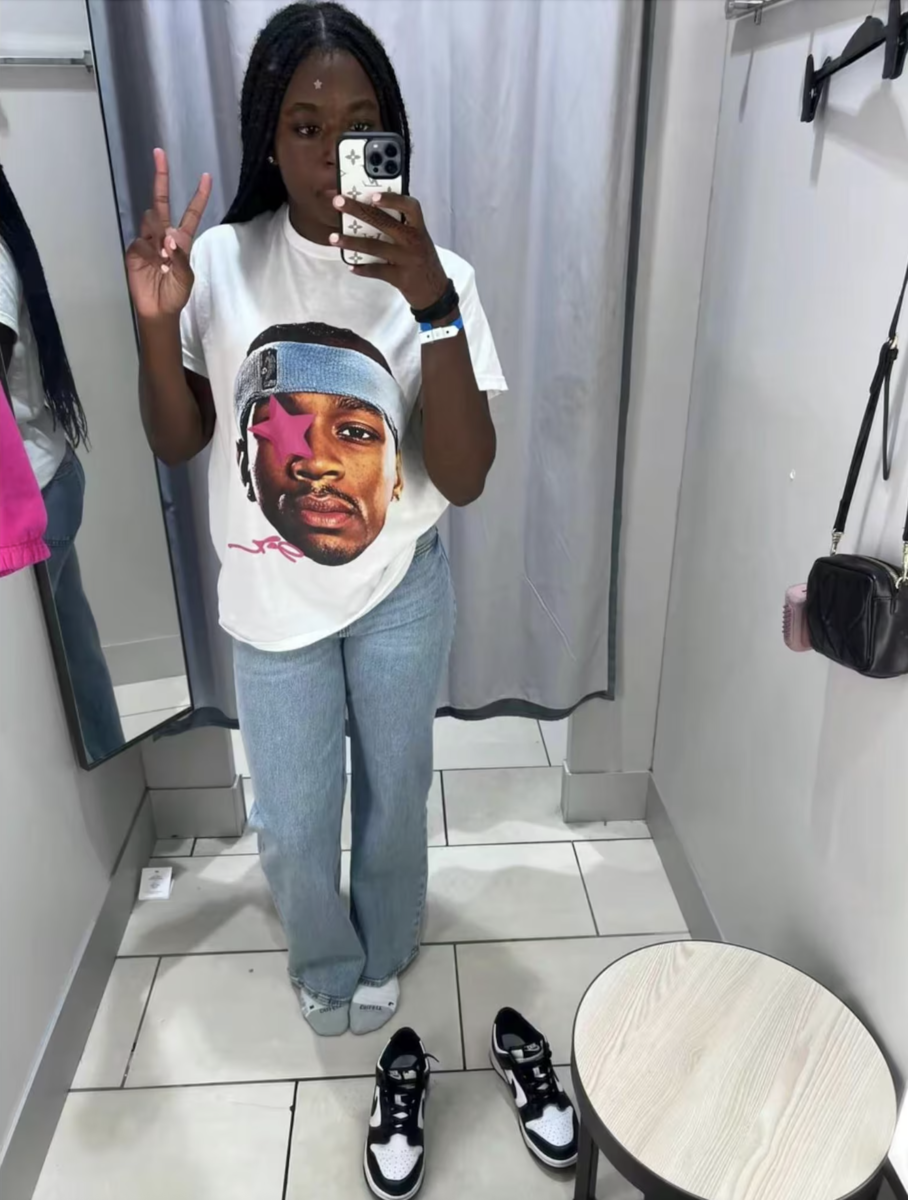 ALLEN IVERSON AI PINK STAR BOXY COTTON TEE SHIRT BOXY