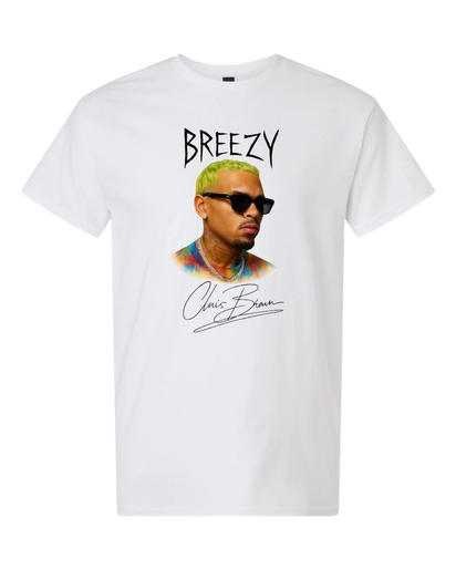 CHRIS BROWN "BREEZY" SHORT SLEEVE TEE TOUR SHIRT BOWL XX 