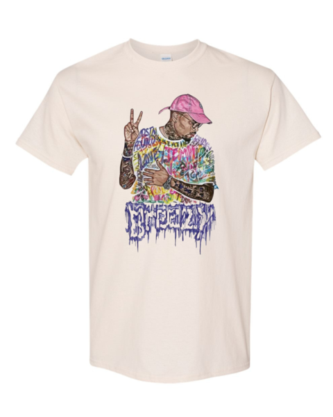CHRIS BROWN "BREEZY" SHORT SLEEVE TEE TOUR SHIRT BOWL XX 