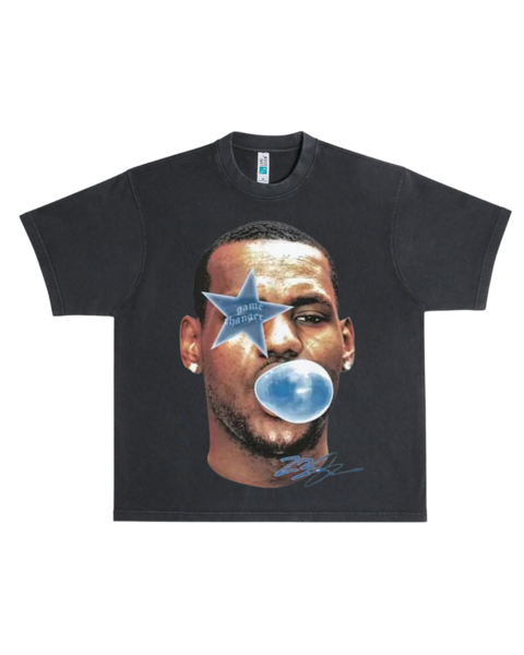 LEBRON JAMES BUBBLE GUM BLUE BOXY COTTON TEE OPIUM